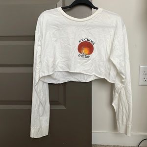 Long sleeve crop top (one size)